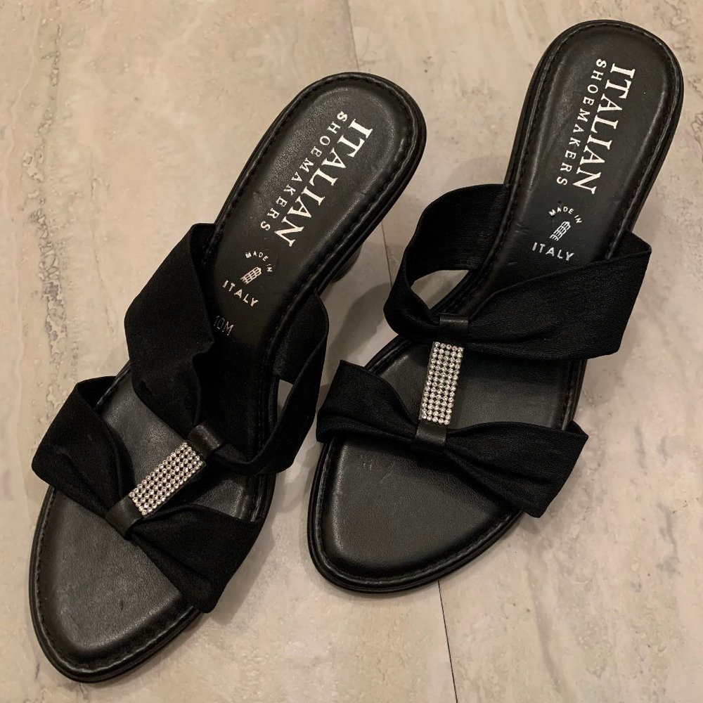 Italian Showmakers - Black, Heel Sandal